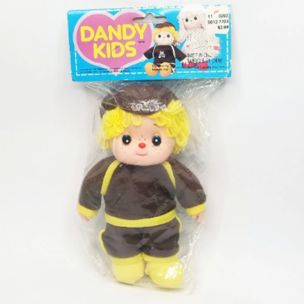 Vintage Clown Boy "Dandy Kids" Doll Sealed in Packaging 80s